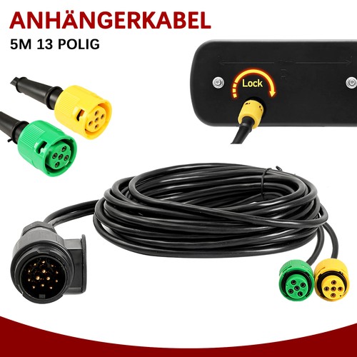 Kabelsatz stecker 13pol 5m - kabelsatz,