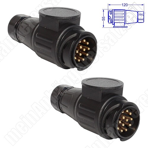 Poliger stecker - 2x,
